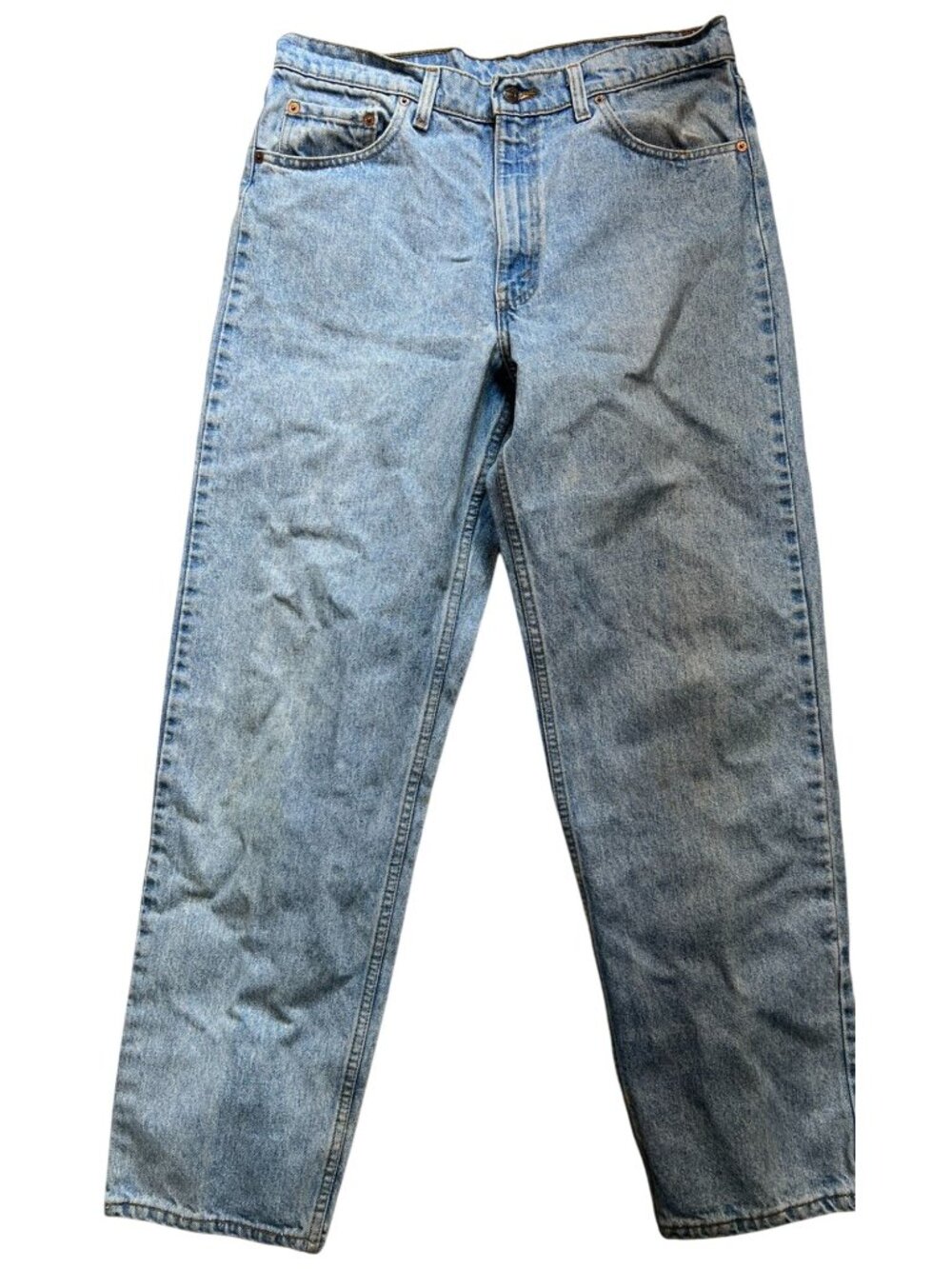 Levi's 550 Men's Relaxed Fit Tapered Leg Jeans Denim Size 36x32 Blue Light Wash